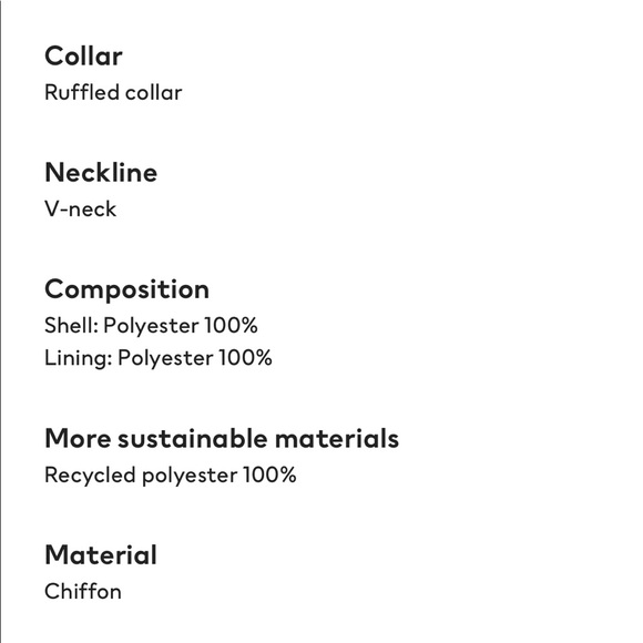 Floral Chiffon H&M Midi DRESS - NWT long sleeved - Picture 15 of 15